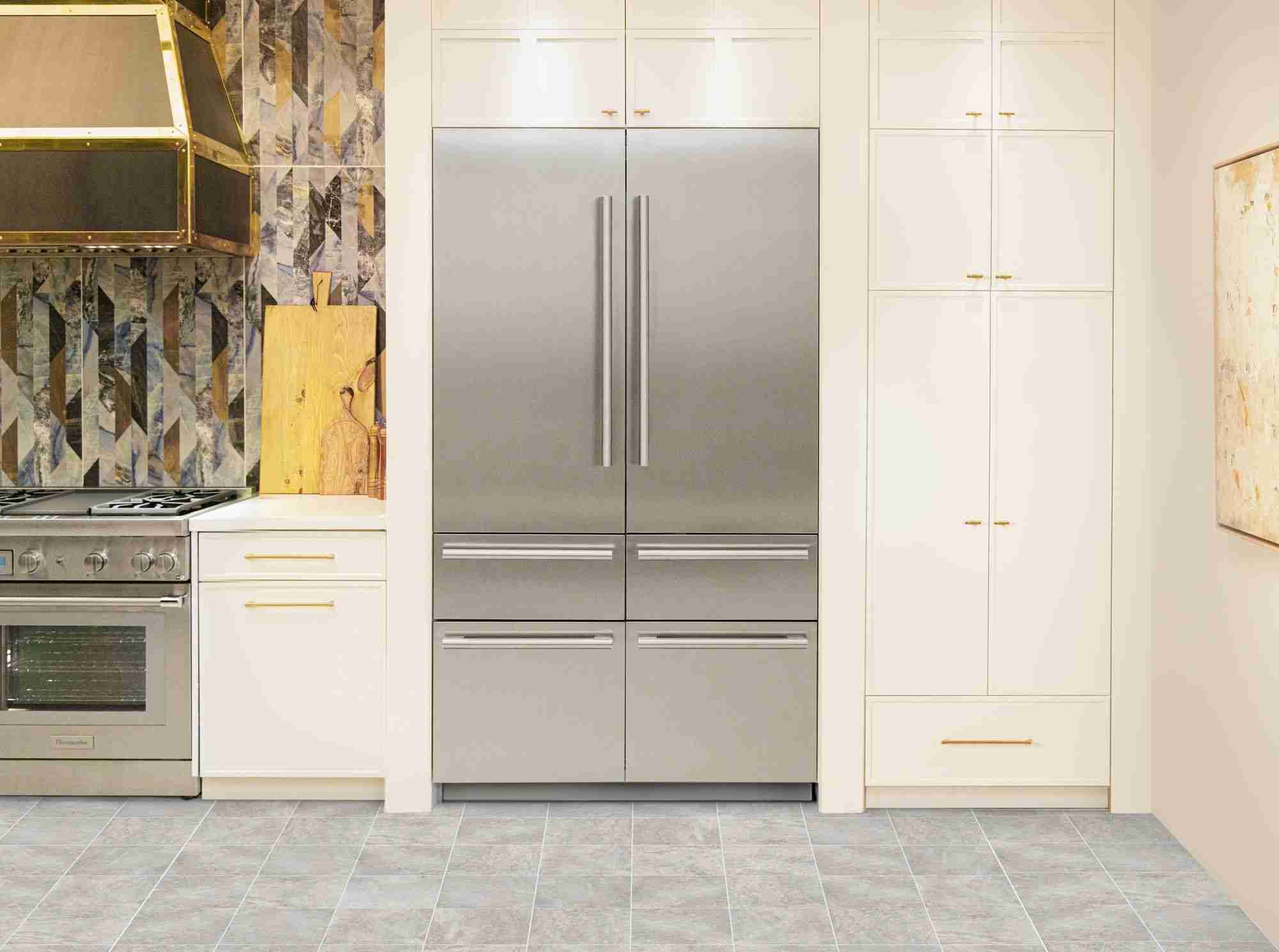 Built-in French Door Bottom Freezer Masterpiece Stainless Steel