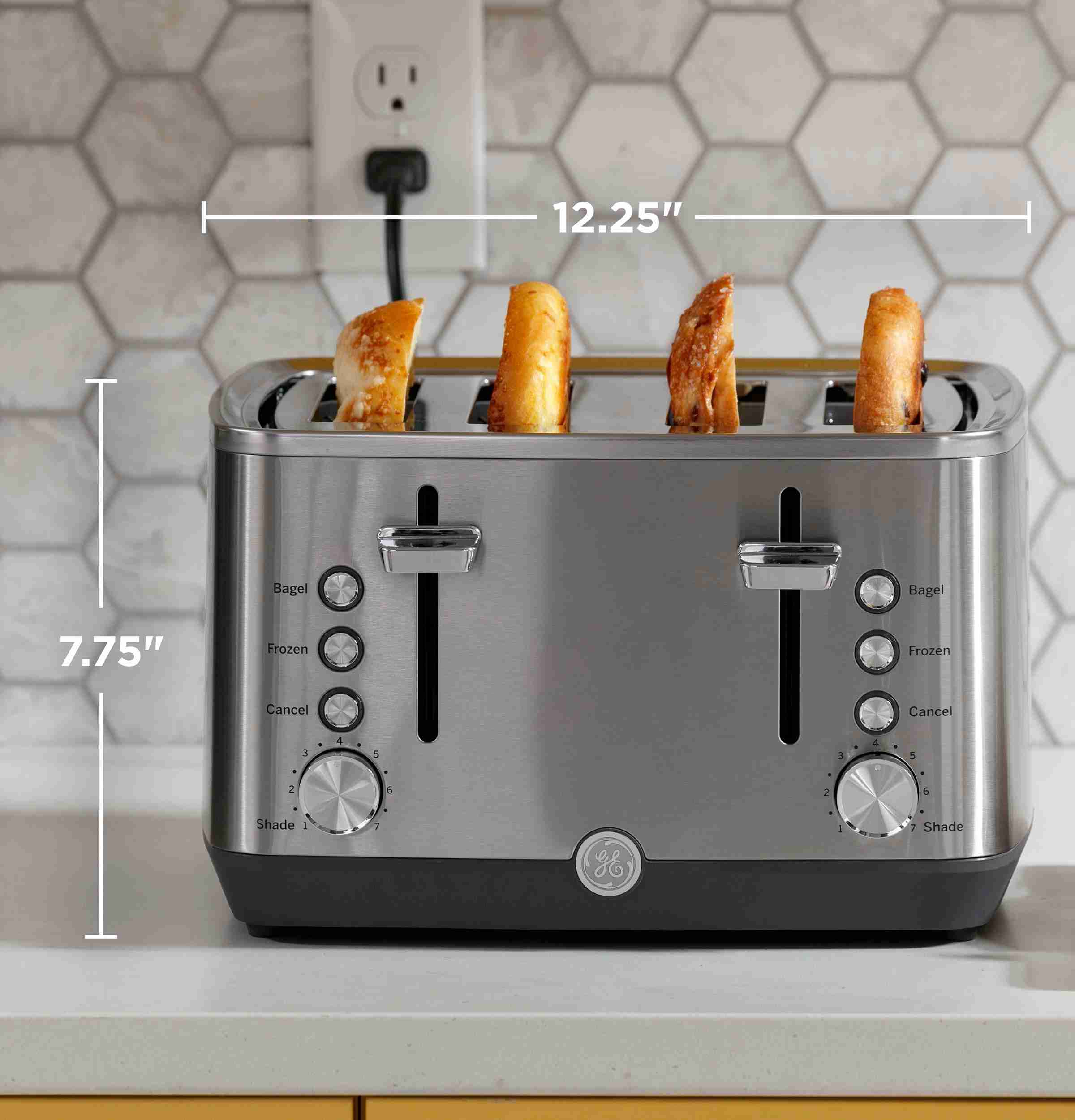 GE 4-Slice Stainless Steel Toaster - Riverside Appliance