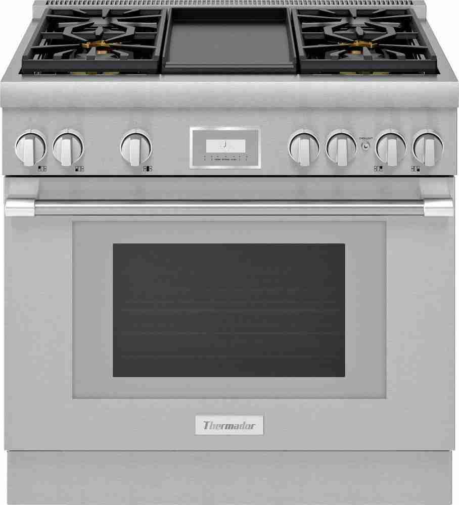 Standard Dp Ranges Dual Fuel Professional Range 36'' Pro Harmony Standard Depth Stainless ...
