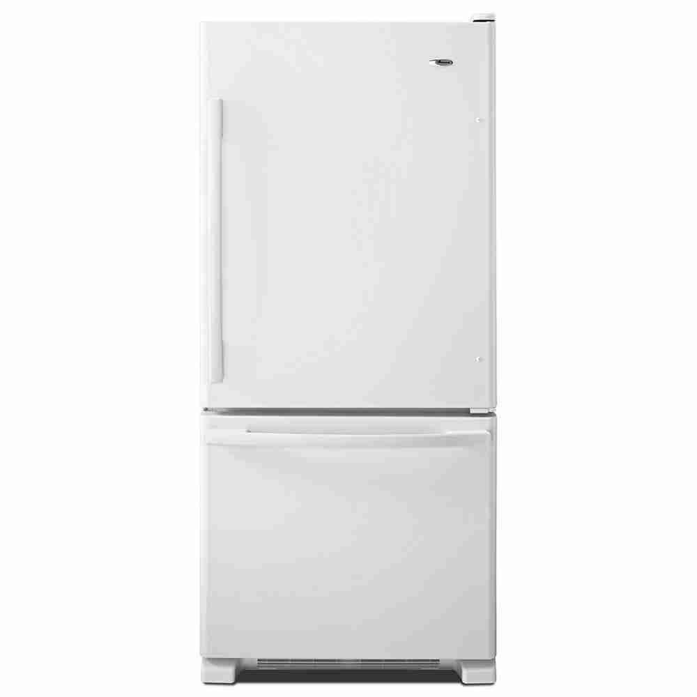 Pull Out Freezer Amana 29-Inch Bottom-Freezer Refrigerator with Pull-Out Drawer, 18 cu ...