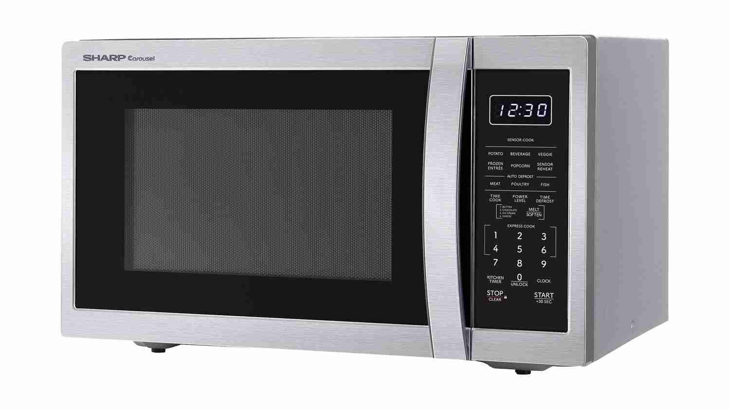 Sharp 1. 4 cu. ft. 1100W Stainless Steel Countertop Microwave Oven ...
